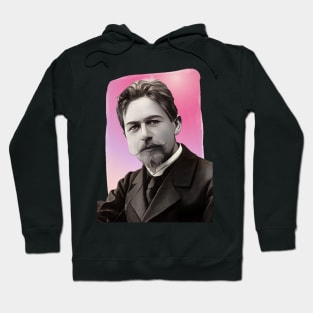 Russian Playwright Anton Chekhov illustration Hoodie